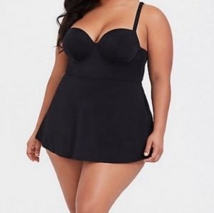 Torrid Plus Size Black Swimsuit